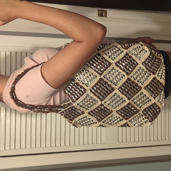 Aluminum Pop Top Handmade boho style Bag - Picture 4 of 4